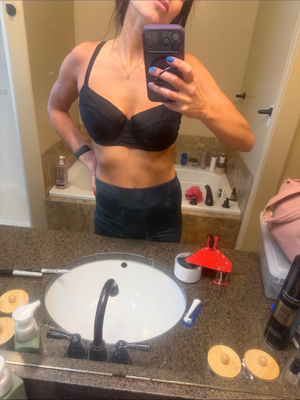 Aerie Black Underwire swim top size 34DD